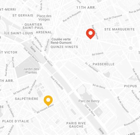 Carte des sites Map des emplacements