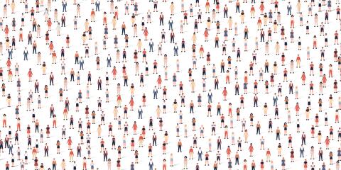 Foule d'individus